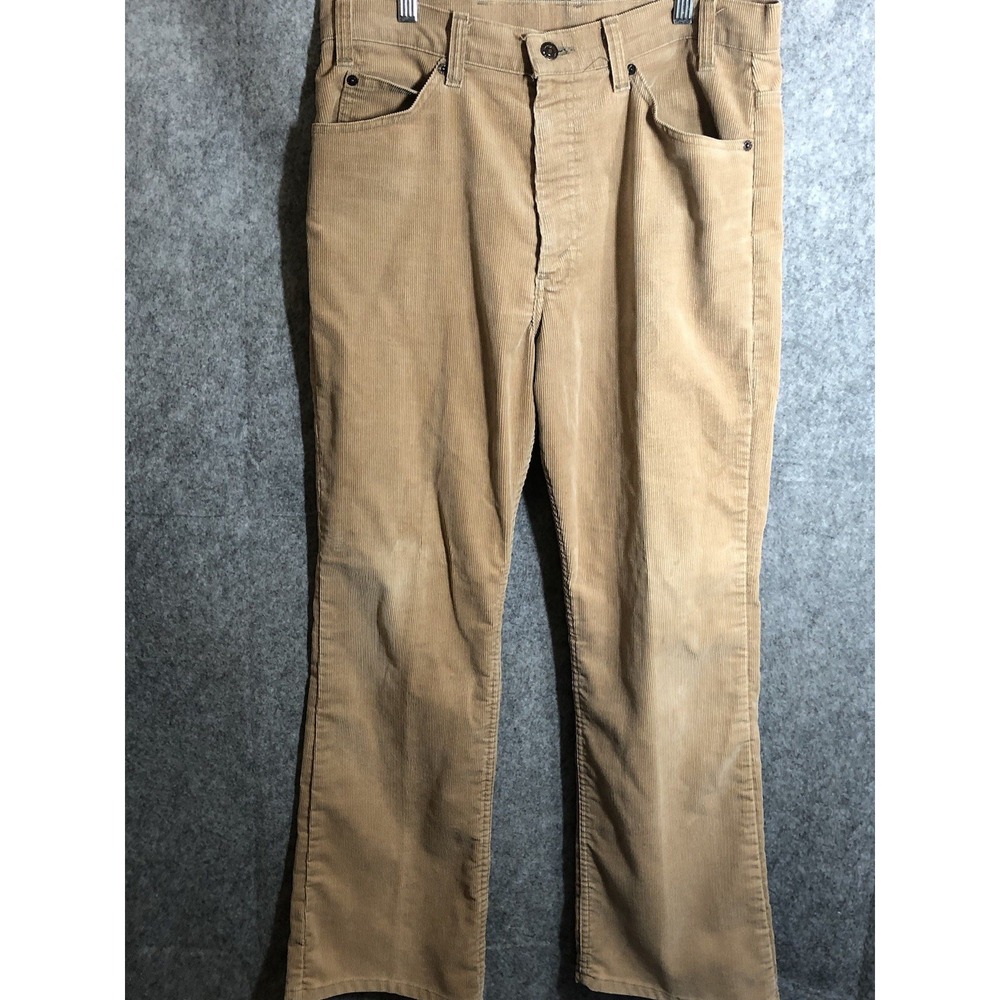 Vintage Levis Corduroy Pants Mens 34x30 517-1523 Brown Bootcut USA Made Classic